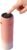 IOOIOO fingerprint water bottle, 15 oz, with anti drug cup cover by finger print, for school, work,sports, men, women, girls, boys (pink)