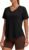 PINSPARK Soft Workout Tops for Women Short Sleeve V Neck Moisture Wicking UPF 50+ Sun Protection Quick Dry Gym Shirts