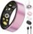 Smart Ring For Women Men, Health Tracker with Heart Rate/Blood Oxygen/Blood Pressure/Sleep Monitoring/Step Counting, IP68 Waterproof Fitness ring, No App Fees for iPhone & Android (Lavender Pink, 10#)
