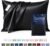 MR&HM Satin Pillowcase for Hair and Skin, Silk Satin Pillowcase 2 Pack, Queen Size Pillow Cases Set of 2, Silky Pillow Cover with Envelope Closure (20×30, Black)