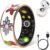 Smart Ring for Women & Men, Fitness Tracker with Heart Rate, SpO2, Blood Pressure & Sleep Monitoring, IP68 Waterproof, Long Battery Life, No Monthly Fees, for iPhone Android (8#&Floral)