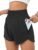 BMJL Women’s Athletic Shorts High Waisted Running Short Pocket 2.5″ Sporty Shorts Gym Workout Shorts
