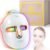 Red-Light-Therapy-for-Face, 7-1 Colors Led Face Mask Light Therapy, Facial Skin Care Mask (Gold)