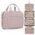 BAGSMART Large Toiletry Bag Travel Bag with Hanging Hook, Water-resistant Makeup Cosmetic Bag Travel Organizer for Accessories, Shampoo, Full Sized Container, Toiletries