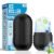 Ice Roller for Face and Eye, Reusable Silicone Ice Facial Roller Ice Holder, Face Ice Mold Skin Care, Ice Cube Roller for Shrink Pores Anti Wrinkle Reduce Puffiness, Black