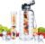UTEBIT Fruit Infuser Water Bottle – 68 OZ Leakproof Plastic Infusion Bottle With Straw for Gym, Camping, Travel, Outdoor