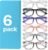 MIGSIR 6 Pack Blue Light Blocking Glasses for Women Men – Stylish Computer & Gaming Glasses, Fashion Square Frame Eyewear