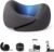Dream Valley® Neck Travel Pillow, Memory Foam Travel Pillow for Airplane, Portable Roll-Up Neck Pillow with Cooling Inner Fabric, 360° Ergonomic Support, No Head Bobbing, Charcoal Gray