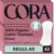 Cora 100% Organic Cotton Topsheet Period Liners (42 Regular Period Liners)