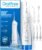 Oralfree Water Dental Flosser Cordless for Teeth Cleaning – 4 Modes Oral Irrigator 300ML Braces Flossers Cleaner, Rechargeable Portable IPX7 Waterproof Powerful Battery for Travel Home