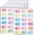 BENECREAT 216pcs Hydration Planner Stickers 9.5×7.1inch Paper Water Tracking Labels Mixed Color Daily Habit Trackers for Wellness Journal & Personal Organizer