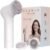 Electric Facial Cleansing Brush – Rechargeable Silicone Face Scrubber exfoliator, Face wash Machine, Pore Cleansing Brush for Women and Men,3Speeds,Waterproof, Exfoliating & Massage, White