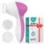 COSLUS Facial Cleansing Brush Silicone Face Scrubber: 2 in1 FBS-D Electric Exfoliating Device Waterproof Deep Cleaning Exfoliation Rotating Spa Machine – Electronic Skincare Wash Spinning System