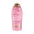 OGX Sensitive + Rose Water & Pink Sea Salt Exfoliating Body Scrub + Rose Quartz, Gentle Exfoliating Daily Body Wash Softens Skin, Body Scrub for Women, Sulfate-Free Surfactants, 19.5 fl oz