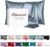 Premium Natural Mulberry Silk Pillowcase for Hair and Skin Made in USA, 22 Momme 6A Silk Pillow Cases Standard Size with Zipper, Ideal for Women’s Beauty Sleep, 1 Pc 20″x26″ (Standard, Blue Grey)