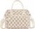 Lunch Bag Women Lunch Box for Women Adult Cute Insulated Lunch Bag Lager Cooler Lunch Tote Bags for Work Picnic (Beige-Brown Plaid)