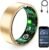 Smart Ring for Women & Men, Fitness Tracker Ring with Heart Rate Monitor, HRV, Sleep Tracking, No Subscription Fee, 10ATM Waterproof Activity Ring for Android & iPhone (Gold, #7)