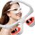 Under Eye Red Light Therapy Device, Red Light 630±10nm Therapy Glasses for Eyes, Red Light Eye Mask for The Treatment of Eye Bags,Dark Circles,Puffiness periorbital for Treating (Off-White)