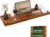 Teak Bathtub Tray – Luxury Bath Tray with Expandable Handles, Wine Glass and Phone Holders, Book Stand – Perfect for Home Spa Relaxation and Reading – Natural Bath Accessories – Light Walnut Color