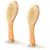 Gerrii 2 Pcs Dry Brushing Body Brush Natural Boar Bristle with Contoured Wooden Handle for Back Legs Feet Exfoliates Dead Skin