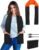 Heated Scarf Neck Heating Pad with 10000mAh Power Bank, Long Heated Neck Wrap for Neck Pain Relief, Cordless Portable Neck Warmer with Pocket for Home, Outdoor, Gift for Women & Men(Black)
