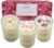 Soy Candles with Healing Crystals. Citrine, Rose Quartz, Amethyst Crystal. Eucalyptus + Lemongrass, Jasmine + Sandalwood, Clary Sage + Lavender. 3PC Scented Crystal Candle Set, 2.47oz Each