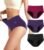 Saliryj Women’s Period Underwear Heavy Flow, High Absorbency Cotton Panties LeakProof Postpartum Menstrual Briefs Women Teens