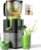 400W Cold Press Juicer, 5.8″ Wide Feed Chute Slow Masticating Juicer Machines for Whole Fruits & Vegetables | High Juice Yield, Easy to Clean | Valentine’s Day Gift Ideas for Women (Dark gray)