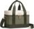 LOVEVOOK Insulated Lunch Box for Women Men, Reusable Lunch Bag with Large Capacity, Leakproof Cooler Lunch Tote for Work, Office, Outdoor Use, Light Green-beige-Dark olive Green