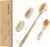DEBETOOL Dry Brushing Set – Natural Boar Bristle Body & Face Brush, Wooden Long Handle Scrub Brush for Cellulite & Lymphatic Drainage Body Care, Detachable, 3 Brush Heads