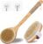 TEMEAYE Dry Brushing Body Brush Sets Wooden Handle Combined with Medium Strength Natural Bristles Gentle Exfoliator Remove Cellulite Lymphatic Drainage Makes the Skin of the Entire Body Softer