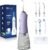 Water Dental Flosser Teeth Pick, H2ofloss Cordless Portable Oral Irrigator 300ML Rechargeable Travel Irrigation Cleaner IPX7 Waterproof WaterFlosser for Home Travel Lavender