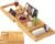 Foldable Bathtub Caddy Tray for Tub,Bamboo Expandable Bath Table Trays,Premium Bathroom Accessories for New Home & Mothers Day & Birthday Gifts for Couples,Natural