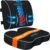 SweetSlubr Ergonomic Memory Foam Seat Cushion & Lumbar Support Pillow Set, Orthopedic Coccyx Cushion for Office Chair, Car, Home – Relieves Back, Sciatica & Tailbone Pain, Improves Posture Black/Large