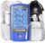 AUVON Rechargeable TENS Unit Muscle Stimulator, 24 Modes 4th Gen TENS Machine with 8pcs 2″x2″ Premium Electrode Pads for Pain Relief