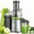 GDOR Powerful 1200W Juicer with Larger 3.2″ Feed Chute, Titanium Enhanced Cutting System, Centrifugal Juice Extractor Maker with Heavy Duty Full Copper Motor, Dual Speeds, BPA-Free, Silver