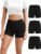 INNERSY Period Boxer for Women High Waisted Leak Proof Postpartm Menstrual Mesh BoyShorts Panties Underwear 3-Pack