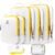 PFEYRPK Lightweight Compression Packing Cubes for Suitcases, Compressible Expandable Travel Packing Organizer with Clear Toiletries and Backpack Bag, Travel Essentials for Carry on Luggage 7 Set