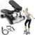 Steppers for Exercise at Home, Mini Stepper with Resistance Bands for Full Body Workout, Portable Stair Stepper for Home, Smooth and Quiet, Stepper Machine with LCD Monitor
