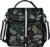 VLM Lunch Bag for Women,Adult Lunch Box for Women,Insulated Lunch Bag,Waterproof Multi Pocket Large Lunch Tote with Adjustable Shoulder Removable Strap for Office Work Picnic Green Floral