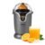 Gourmia Citrus Juicer – Automatic Juicer with 17 oz Capacity, One-Touch Operation, Universal Cone, Anti-Drip Spout, Dishwasher-Safe Accessories, Compact Quiet 60W Motor