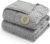 Kivik Breathable Weighted Blanket for Adults, 15 lbs Ultra Soft Minky Dot Heavy Blankets, Reversible Cooling and Warm Blanket for All Seasons, Machine Washable, 60″x80″ Queen Size, Grey