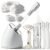 Pjordo Facial Steamer Spa Kit, Nano Ionic Face Steamer for Deep Cleaning Unclogs Pores, Warm Mist Humidifier Steamer for Face Home Sauna SPA, Self Care Gifts for Women