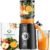 LINKChef Cold Press Juicer Machines, 4.53″ Diameter juicers Whole Fruit and Vegetable, 200W Masticating Slow Juicer with Automatic Cutting, BPA-Free, Easy Cleanup & Assembly, Lightweight, Black
