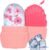 Ice Cube Roller for Face,Eyes and Neck,Reusable Silicone Ice Mold Mermaid Shell Shape for Shrink Pores Anti Wrinkle and Skin Beauty Care,Reduce Migraine Pain,Gua Sha Face Massage Tools (Pink)