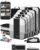 10 Set Compression Packing Cubes for Travel Essentials,Compressible Expandable Packing Cubes for Suitcase,OlarHike Luggage Garment Bags for Travel,Handy Helper for Organizing Clothes(Black)