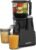 Sunvivi Cold Press Juicer with 5.9″ Wide Feed Chute, 150W Slow Masticating Juicer Machines Fit Whole Vegetables & Fruits, Easy to Clean, Dual-Layer Strainer, High Yield Juicer for Home, Black
