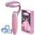 MORGLES Ice Roller for Face, Professional Face Roller Cryotherapy Tool to Reduce Puffiness, Redness & Headaches, Tighten Skin and Improve Lymphatic Drainage with Ergonomic Handle (Pink)