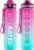 QLUR Water Bottle with Straw, 32oz Motivational Water Bottles with Time Marker to Drink, Tritan BPA Free, 1L Sports Water Bottle with Carry Strap LeakProof for Women Gym Fitness Outdoor (1 Pack)