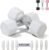 Adjustable Dumbbell Set of 2 Total 20 Lbs 4-in-1 Each 4lb 6lb 8lb 10lb 1s-Adjust Dual-Stable Free Weights for Women Men Home Gym Outdoor Workouts
